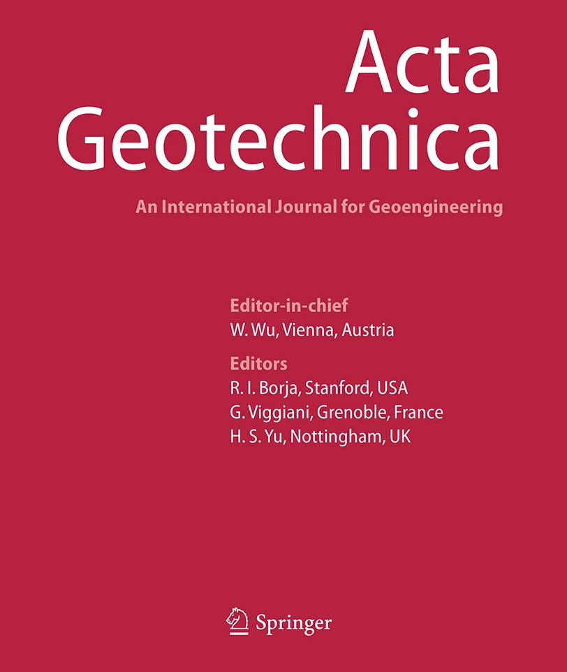 Acta Geotechnica journal cover