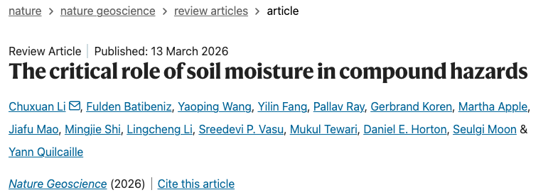 The critical role of soil moisture in compound hazards preview